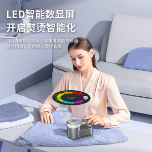 Mini-ferro secco portatile <span class=keywords><strong>per</strong></span> uso domestico macchina da stiro elettrica Display LCD <span class=keywords><strong>per</strong></span> casa dormitorio cellulare pressatura rotante - Product Image 5