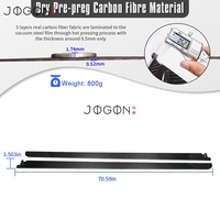 Jupes latérales de haute qualité pour Toyota GR Yaris 2025 2026 en fibre de carbone sèche véritable, accessoires de carrosserie extérieure, 2 pièces