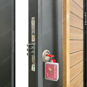 Dernière conception de la Turquie <span class=keywords><strong>Porte</strong></span> en bois en acier blindé <span class=keywords><strong>Entrée</strong></span> de sécurité extérieure Portes en acier turques <span class=keywords><strong>Prix</strong></span> - Product Image 4