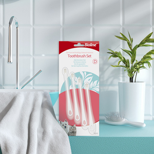 Juego de 4 Cepillos de Dientes Ecológicos de Plástico para Gatos y <span class=keywords><strong>Cachorros</strong></span> de Marca Privada para Higiene Bucal - Product Image 2