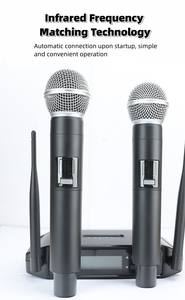 Glxd4 Günstiger Preis Uhf Dual Channel Handheld Dynamic Long Range Wireless Mikrofon für Shur - Product Image 3
