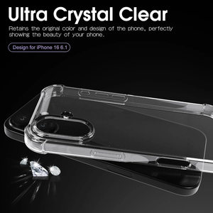 เคส TPU กันกระแทกแบบใสสำหรับ <span class=keywords><strong>iPhone</strong></span> 15 <span class=keywords><strong>PRO</strong></span> MAX 16 <span class=keywords><strong>Pro</strong></span> 17 <span class=keywords><strong>Pro</strong></span> Max 17 <span class=keywords><strong>Pro</strong></span> Air Model SE 7 8 PLUS XR XS MAX - Product Image 5
