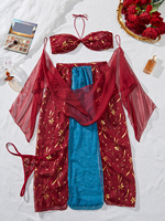 Hanfu sexy pour femmes en dentelle écologique 100% polyester ajouré ODM