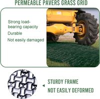 Vente directe usine – Grille de gravier perméable en HDPE noir pour bases de pavés, allées de jardin et parkings