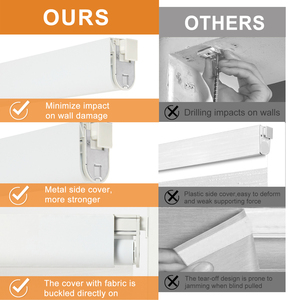 Persianas Zebra sin Taladro ni Herramientas y Cortinas Enrollables sin Cable para Ventanas Interiores, Hogar, Oficina, Sala <span class=keywords><strong>de</strong></span> Estar, Cocina y Baño - Product Image 5