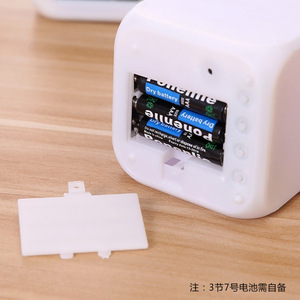 Square <b>Digital</b> Alarm <b>Clock</b> With Date Display And Temperature For Desk Use - Product Image 4