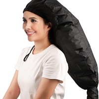Séchoir à cheveux réglable avec grand bonnet de séchage pour soins capillaires en profondeur des cheveux bouclés, idéal pour la maison et le salon