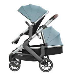 3 in 1 aluminum tube twin stroller for children foldable strollers twin reversible with en1888 certificate twin stroller travel