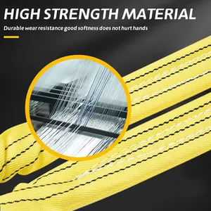 15t 20t 30t Polyester Round Soft Round Tubular Webbing Sling For LiftingSlin