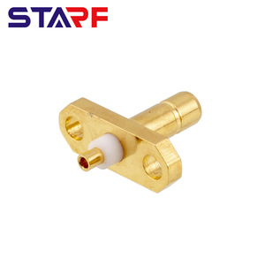 RF kết nối đồng trục nam <span class=keywords><strong>SMB</strong></span> Bảng điều chỉnh gắn kết <span class=keywords><strong>2</strong></span> lỗ mặt bích thẳng RG6 <span class=keywords><strong>SMB</strong></span> cắm - Product Image 2