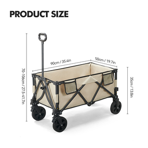 KingGear户外花园多用途可折叠实用沙滩手推车野营折叠马车 - Product Image 4