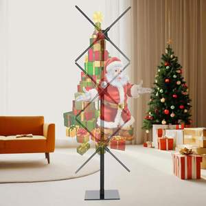 3D Hologram Fan Splicing <b>Display</b> 3 Pcs Remote Control <b>Rotating</b> Hologram Fan Indoor Chain Store Window Spliced Advertising - Product Image 3
