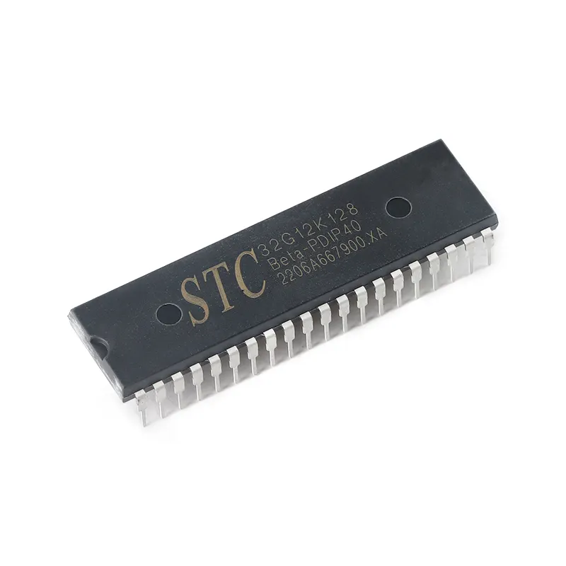 רכיבים אלקטרוניים 32 8051 ליבה בקר בקר stc32g12k128 pdip40 מיקרו-בקר STC32G12K128-PDIP40 שבב