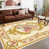Tapis de sol vintage, tapis de style turc fabriqué à la machine, tapis persans modernes 3D, grand tapis pour salon