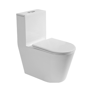 Hiện đại một mảnh gốm gắn trên sàn commode trong phòng tắm thiết bị vệ sinh với lốc xoáy xả nước chức năng nhà vệ sinh thiết lập - Product Image 1