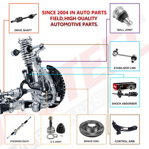 Braccio di Sospensione Anteriore in Acciaio Inox OE 4013A314 con Giunto Sferico Inferiore Sinistro e Destro per MITSUBISHI L200 MONTERO NATIVA - Product Image 5