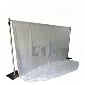 Wedding Pipe and Drape Aluminum <b>Backdrop</b> <b>Stand</b> Adjustable Pipe and Drape Kits Pipe and Drape for Exhibition - Product Image 1