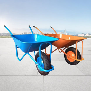 Carretilla de aluminio de capacidad de 200kg, carro volquete de jardín de alta resistencia, equipo de herramientas agrícolas, bandeja de Metal, carretilla - Product Image 4