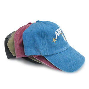 Casquette classique à profil bas en coton lavé confortable à 6 panneaux avec logo brodé personnalisé - Product Image 5