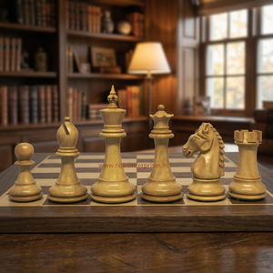 2025 New Haunting Staunton Classic Vintage Professional Tournament Wooden Chess Set Unfolded Chessboard Players Board Game - Product Image 3