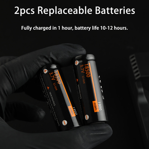 ชุดเครื่องสักไร้สายพร้อมสาย RCA แบตเตอรี่ 2 ก้อน ปรับความลึกของเข็มได้ ปากกาสักโรตารี่ - Product Image 4