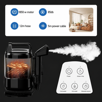 Nettoyeur de tapis 1850W, machine portable de nettoyage en profondeur à vapeur humide et sèche, nettoyeur de taches pour tissus d'ameublement, canapé et voiture
