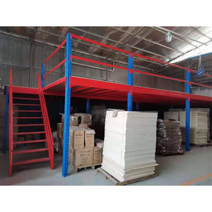Plateforme de mezzanine en acier multi-niveaux pour entrepôt, système de rayonnage de stockage lourd, structure de support de rayonnage à palettes - Product Image 5