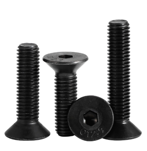 Tornillos de Cabeza Avellanada Hexagonal de Acero con Óxido Negro Imperial, Tamaños 3/16, <span class=keywords><strong>1</strong></span>/4, <span class=keywords><strong>1</strong></span>/<span class=keywords><strong>2</strong></span>, 5/16, 3/8 Pulgadas - Product Image 2