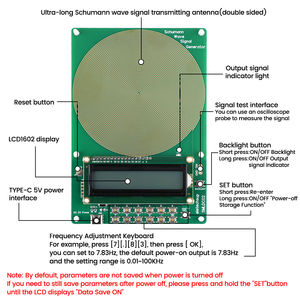 Generador de Señales Ajustable de Frecuencia de Resonancia Schumann DC 5V, Resonador de Audio de Onda Sinusoidal 0.01Hz~100000Hz CE A68 - Product Image 3