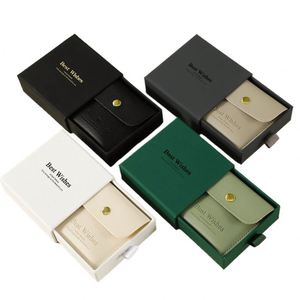Pu Leather Jewelry <b>Box</b> with Packaging Bag <b>Bracelet</b> Necklace Earring Drawer <b>Box</b> Microfiber Pouc HB Model 011 Made in China - Product Image 2