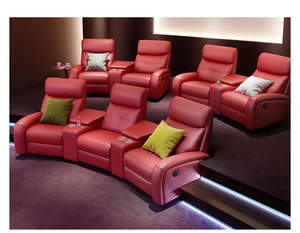 Fauteuils de cinéma maison en cuir électriques, design <span class=keywords><strong>2022</strong></span>, vente directe d'usine, fauteuil inclinable, canapé de cinéma maison - Product Image 3