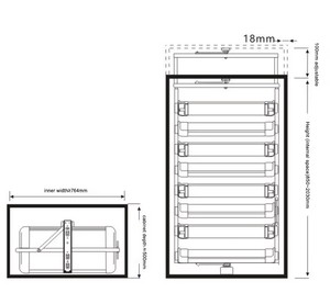 Espositore Girevole per Scarpe in Lega di Alluminio, Design Smontabile Salvaspazio, Organizzatore Moderno per <span class=keywords><strong>Armadio</strong></span> con Rotazione a 360° - Product Image 6