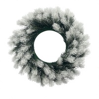 Karangan Bunga Jarum Pinus Buatan Berlapis Salju, Hiasan Pintu Natal, Garland Natal untuk Mal, Hotel, Jendela, Lingkaran Natal, Gantungan Pintu