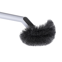Brosse de toilette multi-angles en PP avec manche en arc chaud personnalisable, directement de l'usine