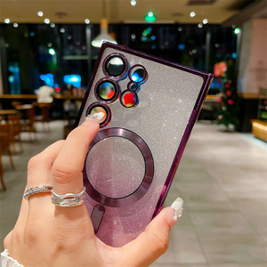 Custodia per Telefono con Ricarica Wireless Magnetica, Colore Sfumato Elettroplaccato con Glitter per <span class=keywords><strong>Samsung</strong></span> Galaxy S26 S25 S24 Ultra A17 A37 - Product Image 4