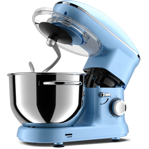 Batidora de Alimentos con Cabezal Inclinable de Acero Inoxidable de 4.5L/5.5L, 6 Velocidades, para Hacer Pan - Product Image 3