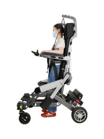 Fauteuil roulant de rééducation électrique pliable et léger (47 kg) avec fonction de transfert pour usage hospitalier, capacité de charge 100 kg