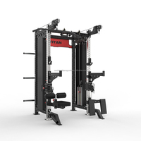Vente chaude Équipement De Gymnastique À Domicile Squat Smith Machine Câble Crossover pour Musculation Sports Training Caractéristiques Câble Gym Rack