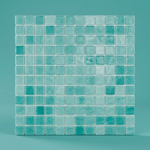 Piastrelle antiscivolo Mosaic Bruma Aqua Green 30x30 cm per pareti e pavimenti del bagno - Product Image 1