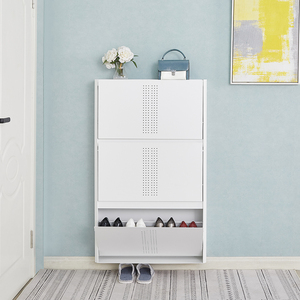<span class=keywords><strong>Meuble</strong></span> de maison de haute qualité Armoire à chaussures en acier avec 3 tiroirs et 3 portes - Product Image 2