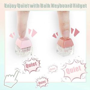 Clé USB Fidget ASMR avec son de clic mécanique, capuchon de touche lumineux interactif, porte-clés en plastique, porte-clés Fidget - Product Image 2