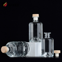 Verre Whisky Tequila Vodka Gin Vin 100ml 250ml 500ml 750ml Décanteur Forme Unique Vide Fantaisie Boisson Alcoolisée Bouteille de Liqueur