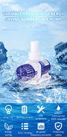 Pompe à eau submersible moderne en ABS DC24V grande capacité 8000L/H 5M 85W, aspiration des excréments de poisson, silencieuse, sans balais, intelligente, pour salle de bain et extérieur