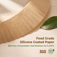 Papiers sulfurés ronds de qualité alimentaire, résistants aux taches et imperméables, pour friteuse à air, 16 cm, 50 pièces, pour micro-ondes et préparation culinaire domestique