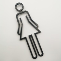 Autocollant en plastique ABS 3d personnalisé, logo personnalisé automatique, Badge de toilettes, salle de lavage