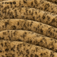 Veste en fausse fourrure pour femme, imprimé léopard de luxe, manteau chaud et épais en peluche pour l'hiver, streetwear tendance, vêtements d'extérieur en stock