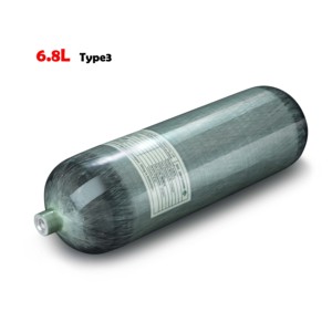 Vente chaude 6.8 <span class=keywords><strong>litres</strong></span> en fibre <span class=keywords><strong>de</strong></span> carbone Composite Type <span class=keywords><strong>3</strong></span> cylindre haute pression pour SCBA/respirateur/puissance pneumatique/<span class=keywords><strong>plongée</strong></span> sous-marine - Product Image 1