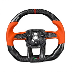 Volant en fibre de carbone compatible avec Lamborghini Aventador LP700 LP720 LP740 LP750SV LP770, cuir compatible avec Huracan Urus - Product Image 3