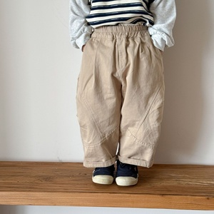 <span class=keywords><strong>Pantalon</strong></span> décontracté coréen pour enfants, en pur coton, coupe ample, taille élastique incurvée, pour garçons et filles, long, automne-printemps 2026, nouveauté - Product Image 6
