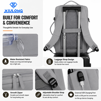 Sac à dos minimaliste Oxford imperméable avec port USB, idéal pour les voyages d'affaires, résistant à l'eau, multi-compartiments, pour le bureau et le travail